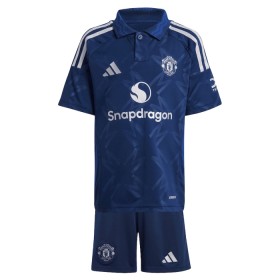 Virallinen pelipaita Manchester United Hojlund 9 Vieras 2024-25 Lyhythihainen - Lasten ( + Lyhyet housut )